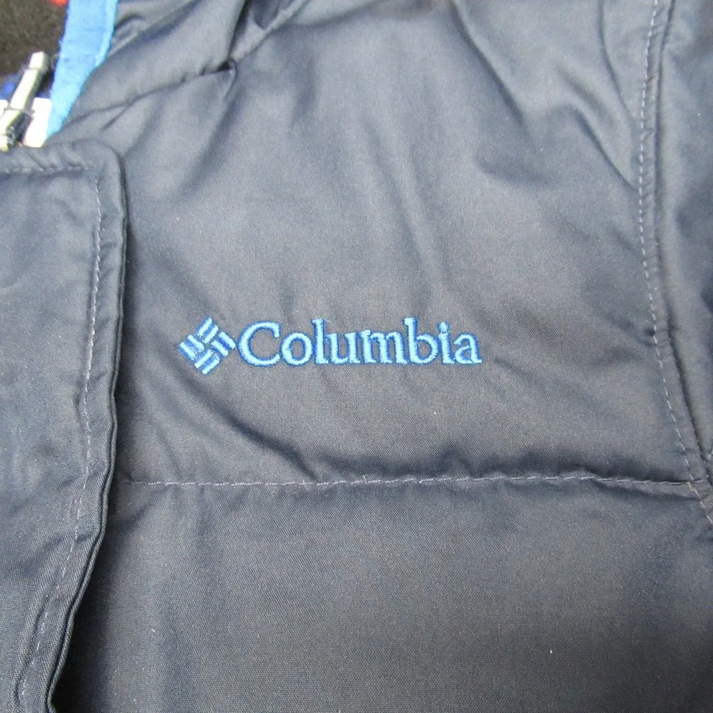 Columbia Snuggly Bunny Down Bunting 6-12 Months Blue Insulated Hooded Snowsuit‎